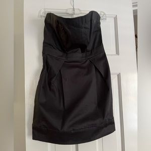 French Connection Black Cotton Strapless Dress with Pockets!  NWOT
